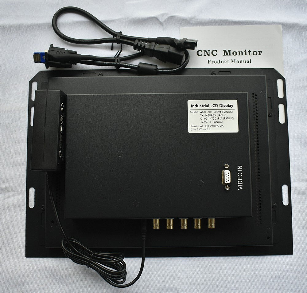 12'' LCD Screen For FANUC A61L-0001-0094 TX-1450ABA5 14X59-1 CNC 14" CRT Monitor