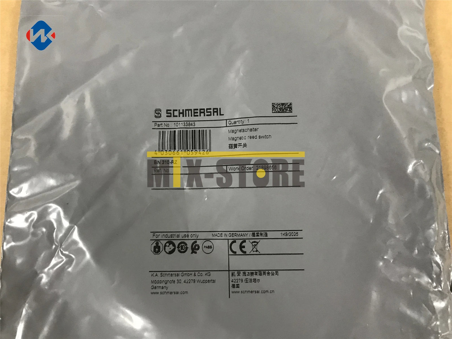 1PC   Ones schmersal Safety Magnetic Switch BN310-RZ #P