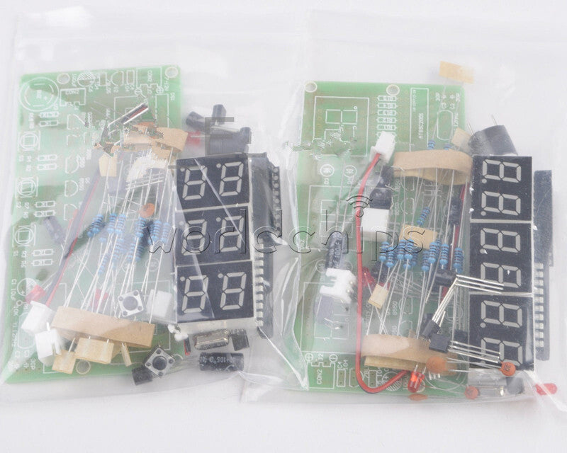 10Pcs 6-Bits C51 Digital Electronic Clock Electronic Production Suite DIY Kits