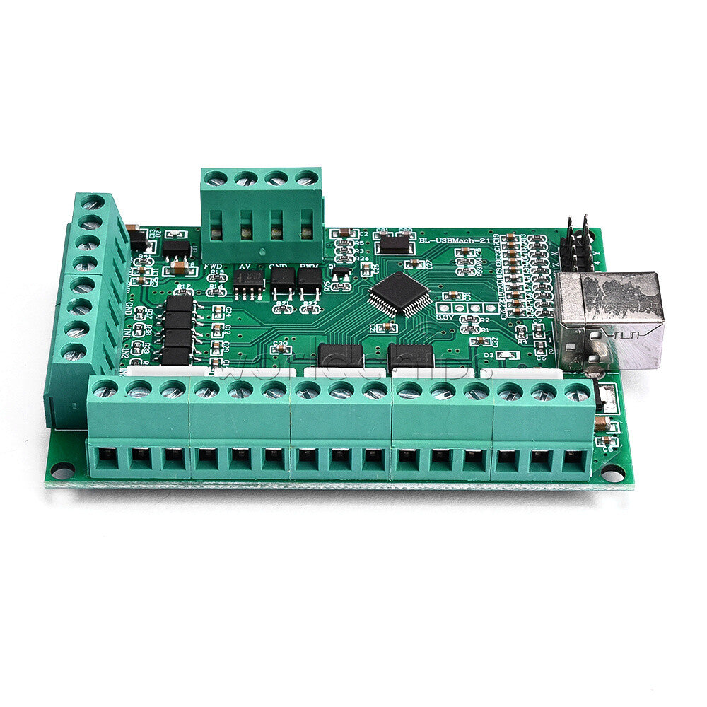 CNC USB MACH3 100Khz Breakout Board 5 Axis Interface Driver Motion Control C2U6