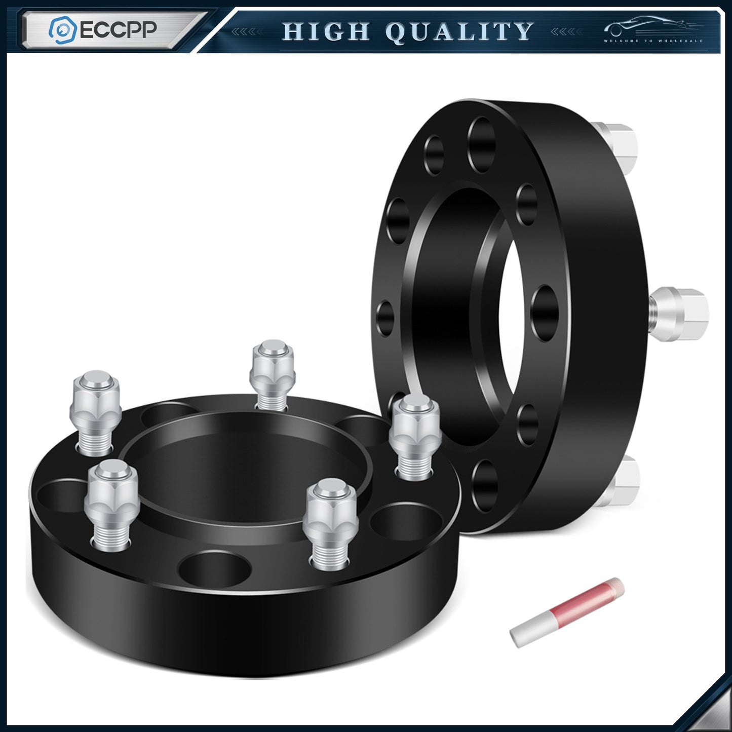 2 Pcs 1.5'' 5x150 Hub Centric Wheel Spacers 14x1.5 For Toyota Tundra Lexus LX570