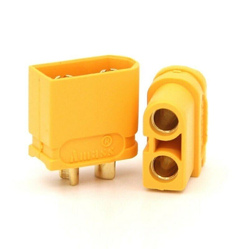 5 Male / Female Pairs AMASS XT60U Connectors Plugs Redesigned