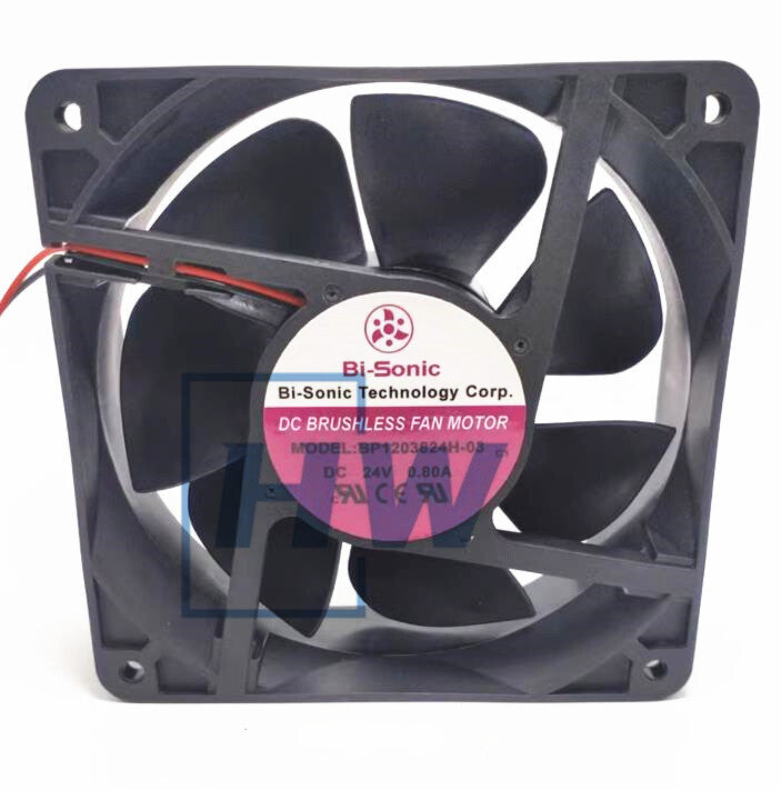 1Pc   Bi-sonic BP1203824H-03 12038 24V 0.8A 12CM  Axial Flow Fan