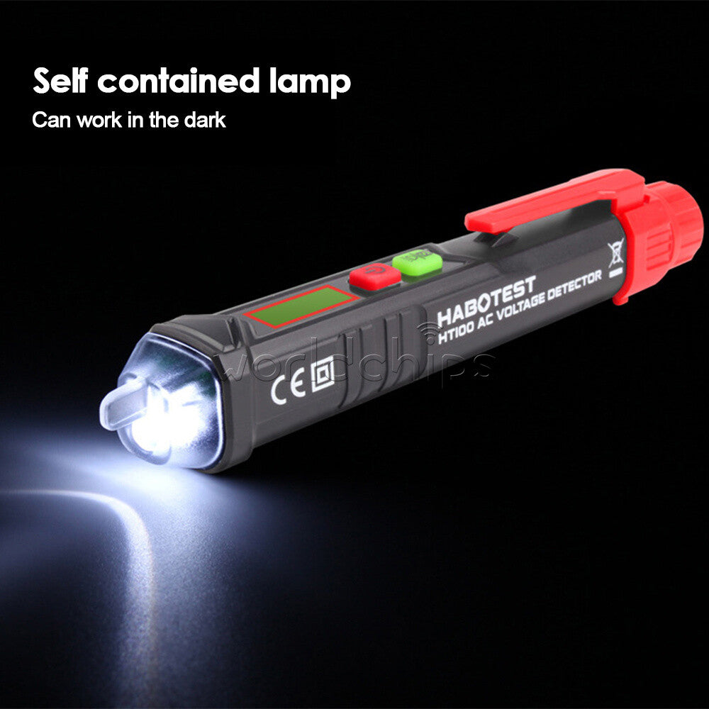 AC Electricity Detecter Pen Voltage Tester Alarm Dual-Range Non-Contact HT100