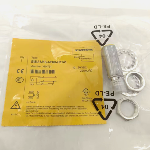 1pc  Proximity Sensor For Turck BI8U-M18-AP6X-H1141 1644731 AP6X H1141