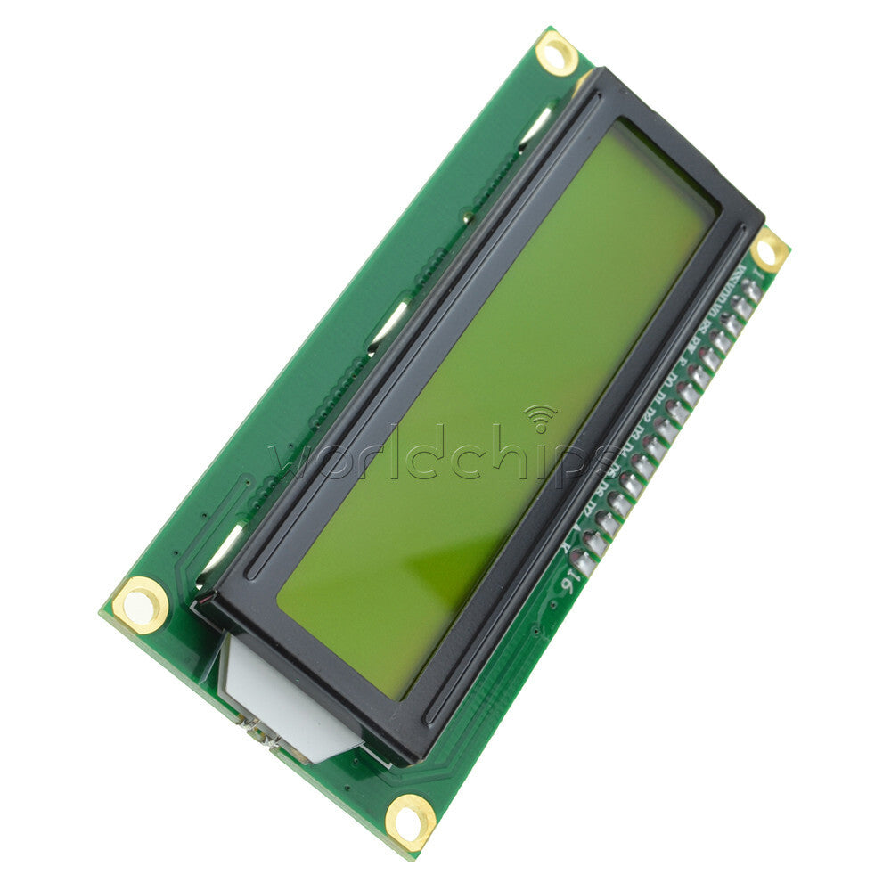 100pcs 1602 16x2 Character LCD Display Module Yellow Blacklight HD44780
