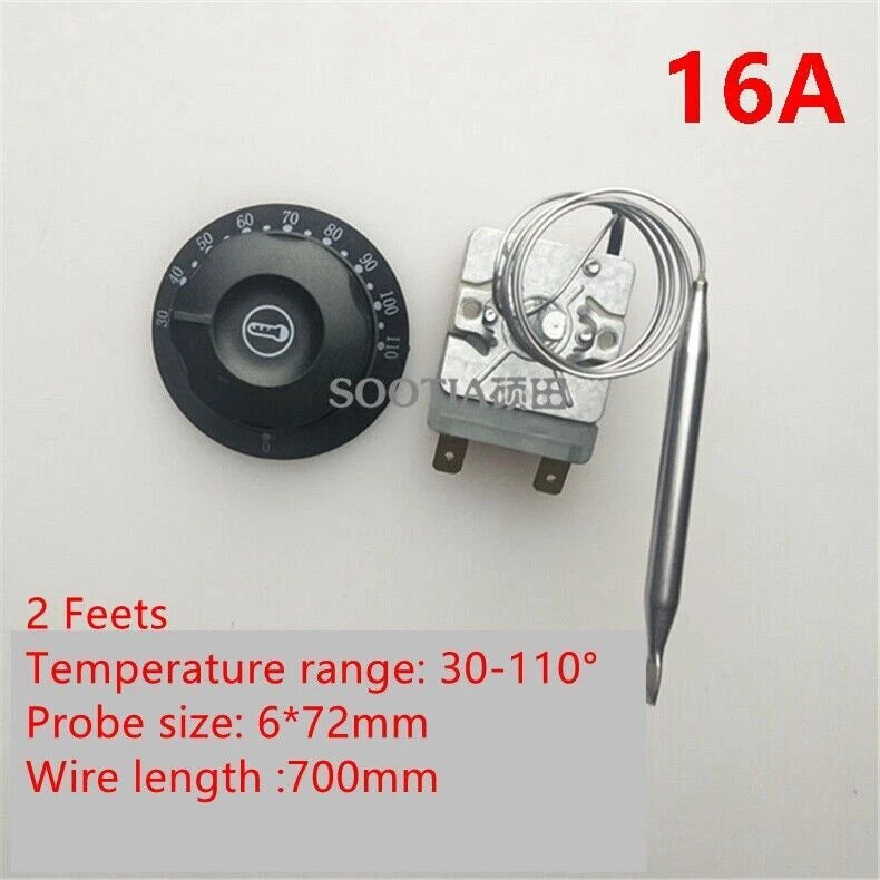 1PC Fryer temperature control switch adjustable thermostat 30-110 60-200 50-300℃