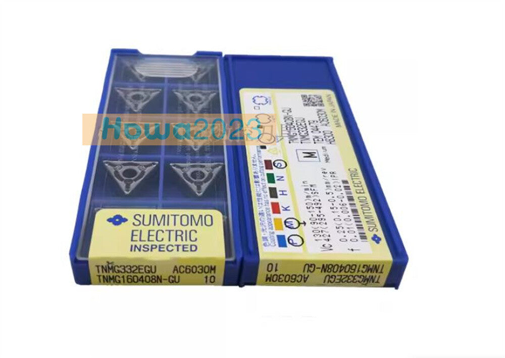 10Pcs/box Sumitomo TNMG160408N-GU AC6030M Turning Blade Carbide Inserts