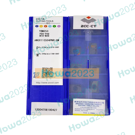 10pcs/Box ZCC.CT ANGX110504PNR-GM YBM253 CNC Milling Blade Carbide Insert
