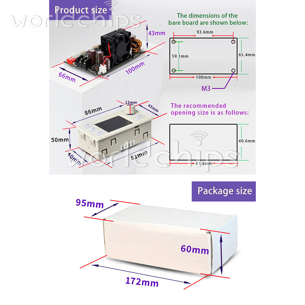XY3607F CNC Buck Boost DC Adjustable Regulated Power Supply Solar Charging 252W