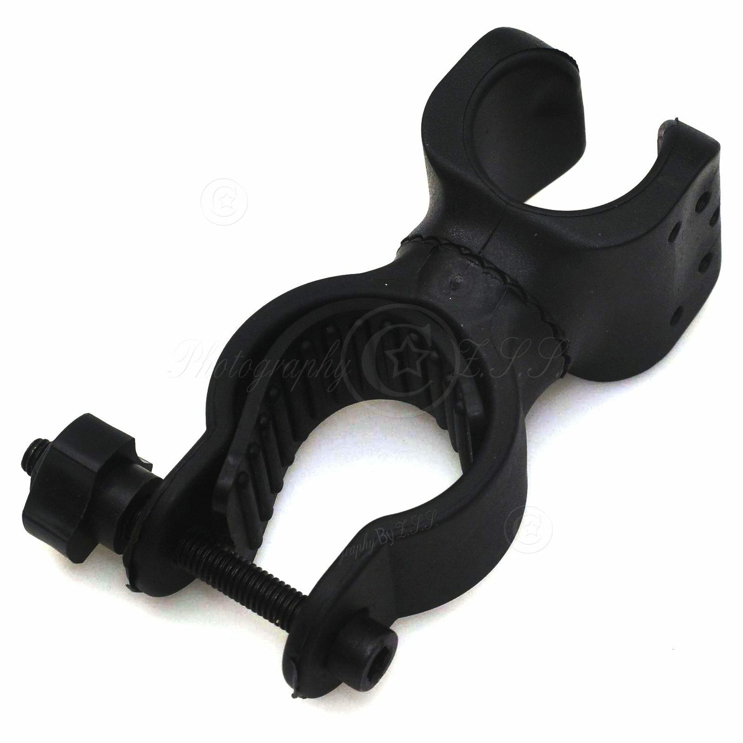 2x Bicycle LED Flashlight Bracket 360° Holder Mount Soft Bike Quick Release Clip
