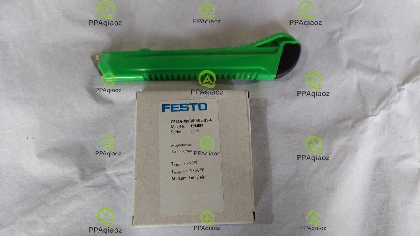 1PC  FESTO CPE14-M1BH-3GL-QS-6 196887 Solenoid Valve Free Shipping
