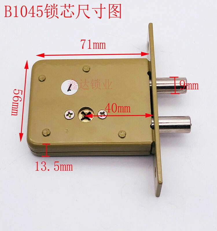 B1045/1046 I AFS Security Door Lock Mortise Lock Invisible Door Lock Cross Key