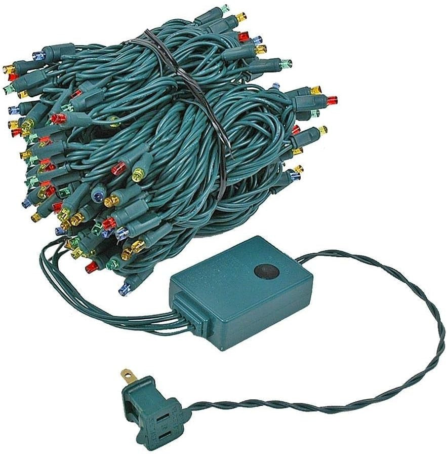46.5ft LED Chasing Christmas String Lights - 140 Bulbs, 16 Functions, Multicolor