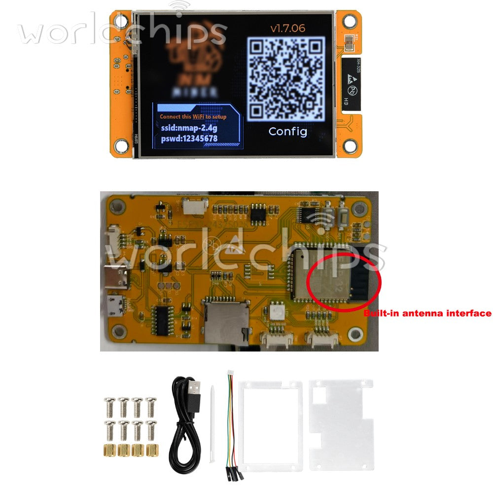 Upgraded NerdMiner V2 2.8" Smart Display BTC Solo Miner Bitcoin Lottery Machine