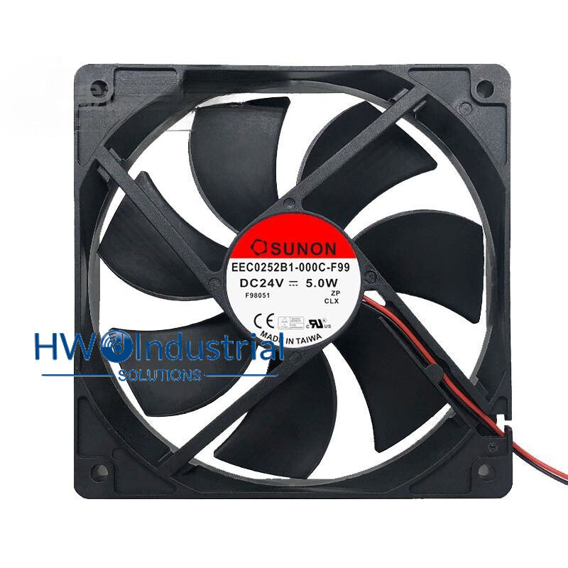 1PC EEC0252B1-000C-F99 12025 24V 5.0W 12CM SUNON Inverter Cooling Fan 2-wire