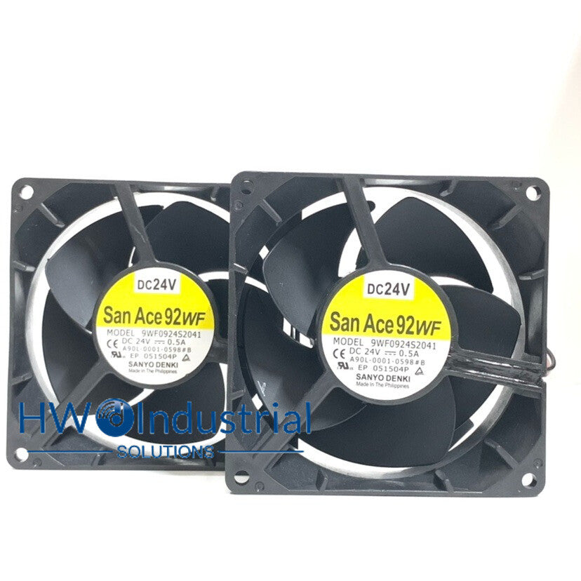 1PC 9WF0924S2041 24V 0.5A A90L-0001-0598#B 12CM FANUC Interface Cooling Fan