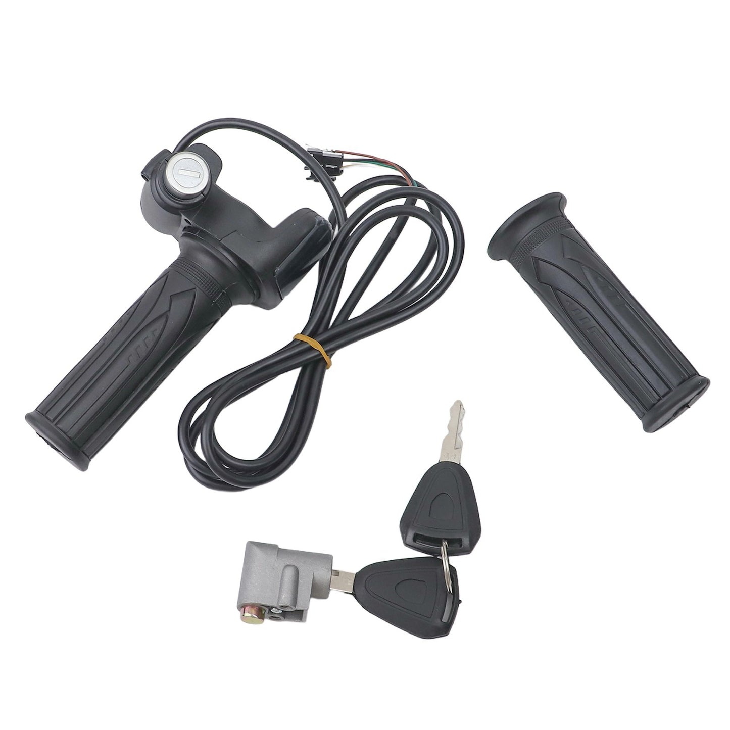 Throttle Handle for Electric Bikes with Key Locks and LCD Functionality