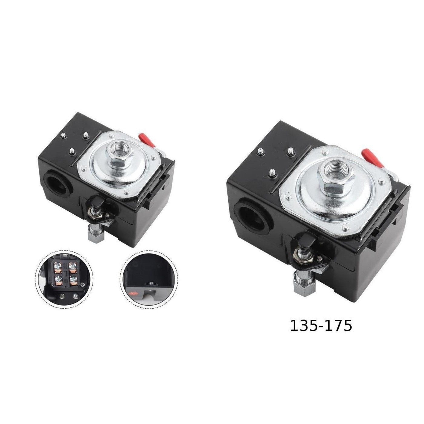 240V Air Compressor Pressure Switch with 135 to 175 PSI Pressure Range