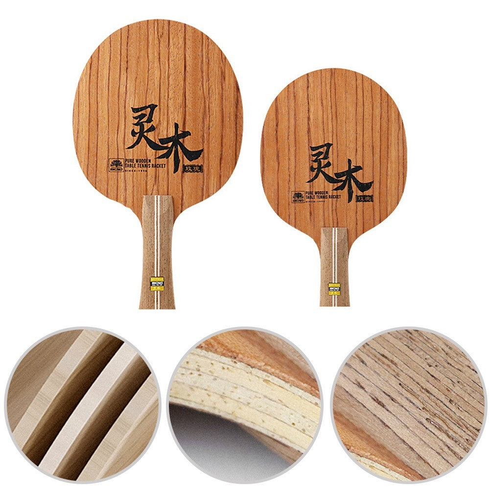 Rosewood Table Tennis Racket Paddle with Enhanced Stability and Control