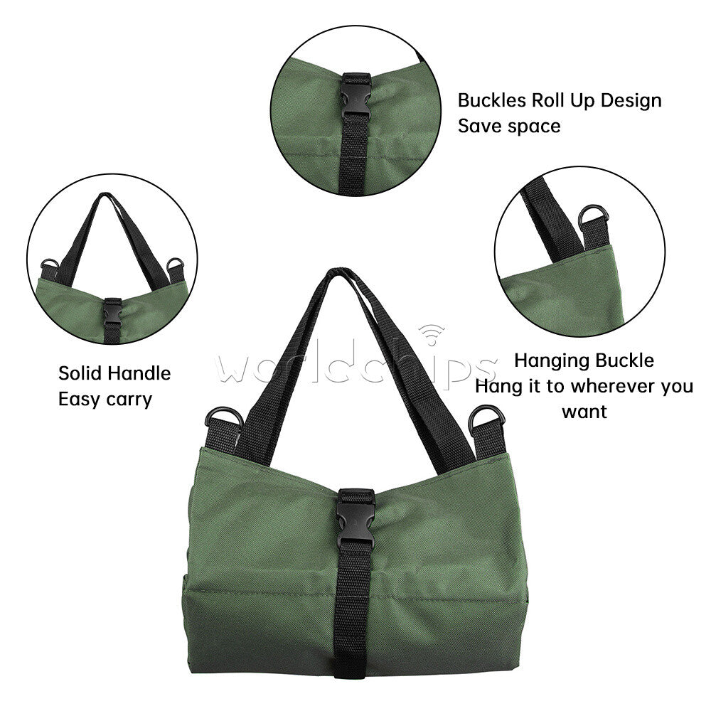 Tool Roll Organizer Tool Roll Up Canvas Bag Tool Large Wrench Super Big Pouch