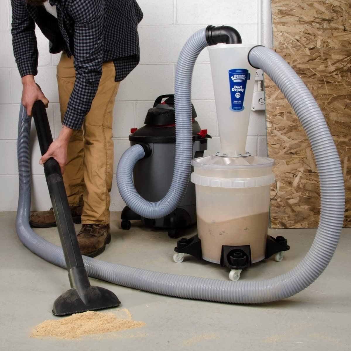 Cyclone Dust Separator 2.5 DIY XL - High CFM Collector for Wet/Dry Vacuums