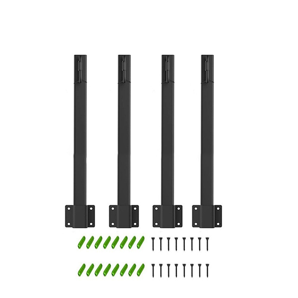 4 Pcs Metal Poles with Clips for String For Light Installation Outdoors