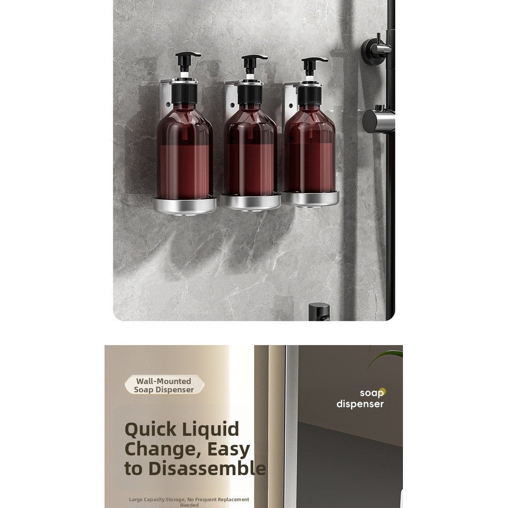304 Stainless Steel Soap Dispenser with Lock Wall Mounted for Multiple Liquids