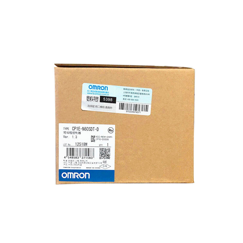 Omron Unit CP1E-N30SDT-D CP1E-N40SDT-D CP1E-N60SDT-D Programmable Controller