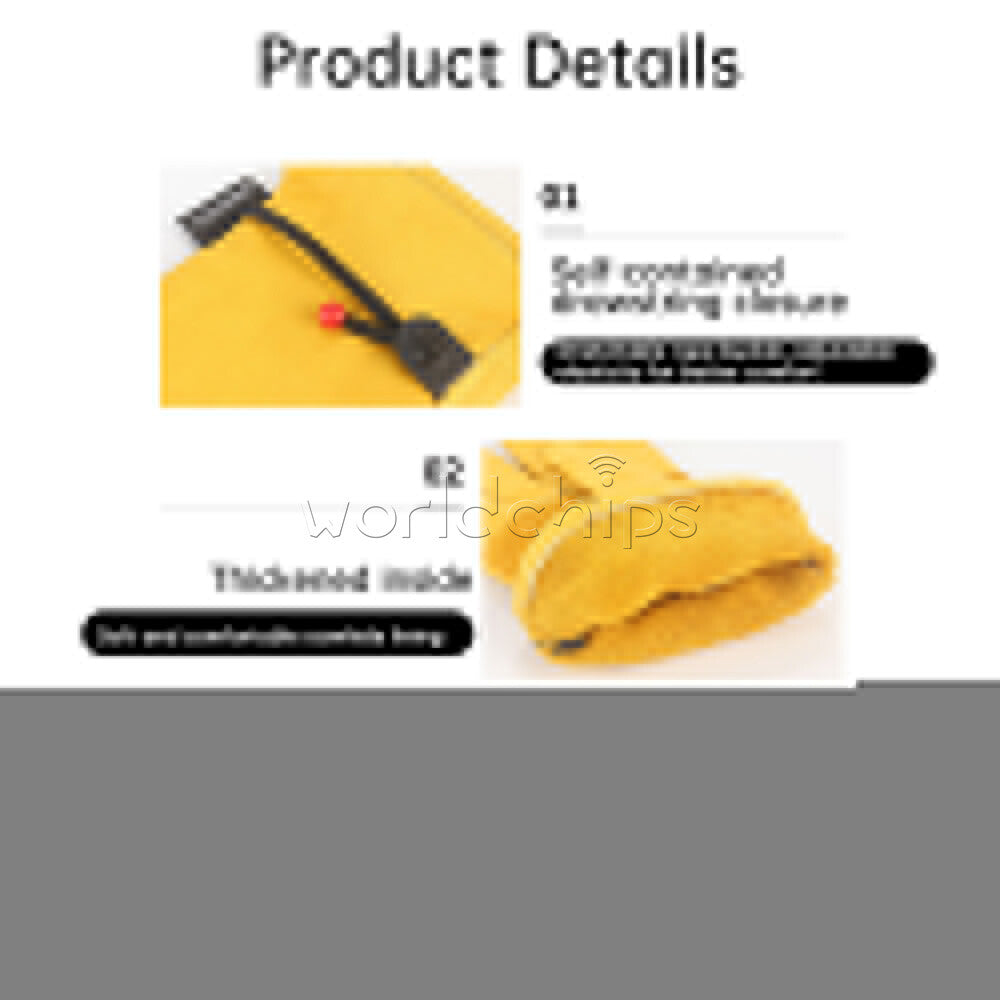Yellow Leather Driver Work Gloves BBQ Gloves Oven Gloves Safety Work Gloves