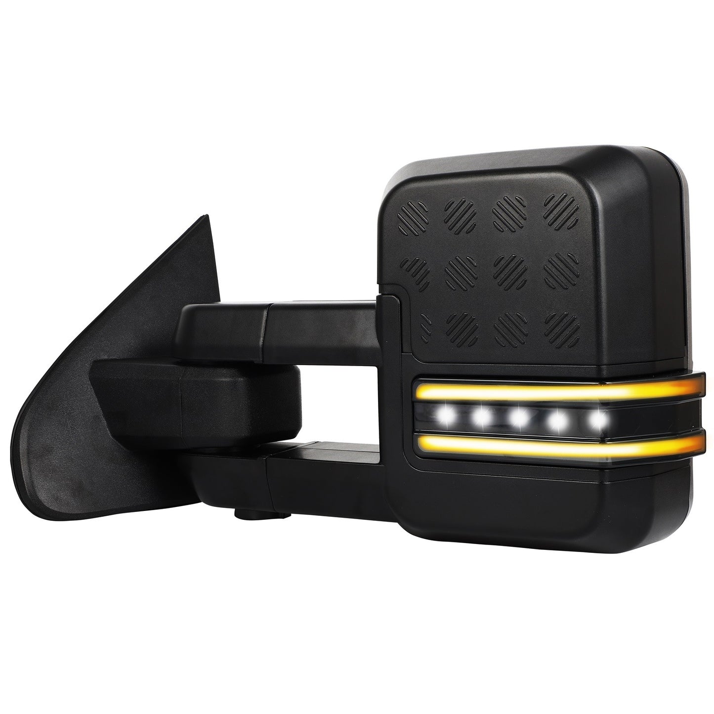 Power Heated LED Turn Signal Light Tow Mirrors For 14-18 Chevry Silverado Sierra