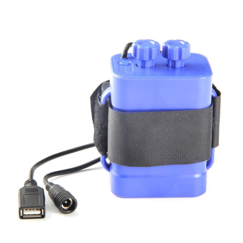 Portable DIY 12V Battery Pack Storage Box with USB Charging for 6x18650 Cells