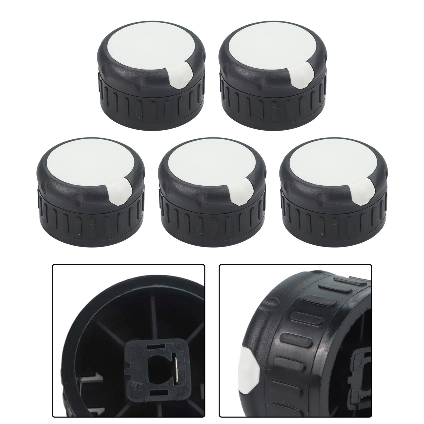 For Gas Stove Knob Set of 5 Heat Resistant 50mm Easy Adjustment Design
