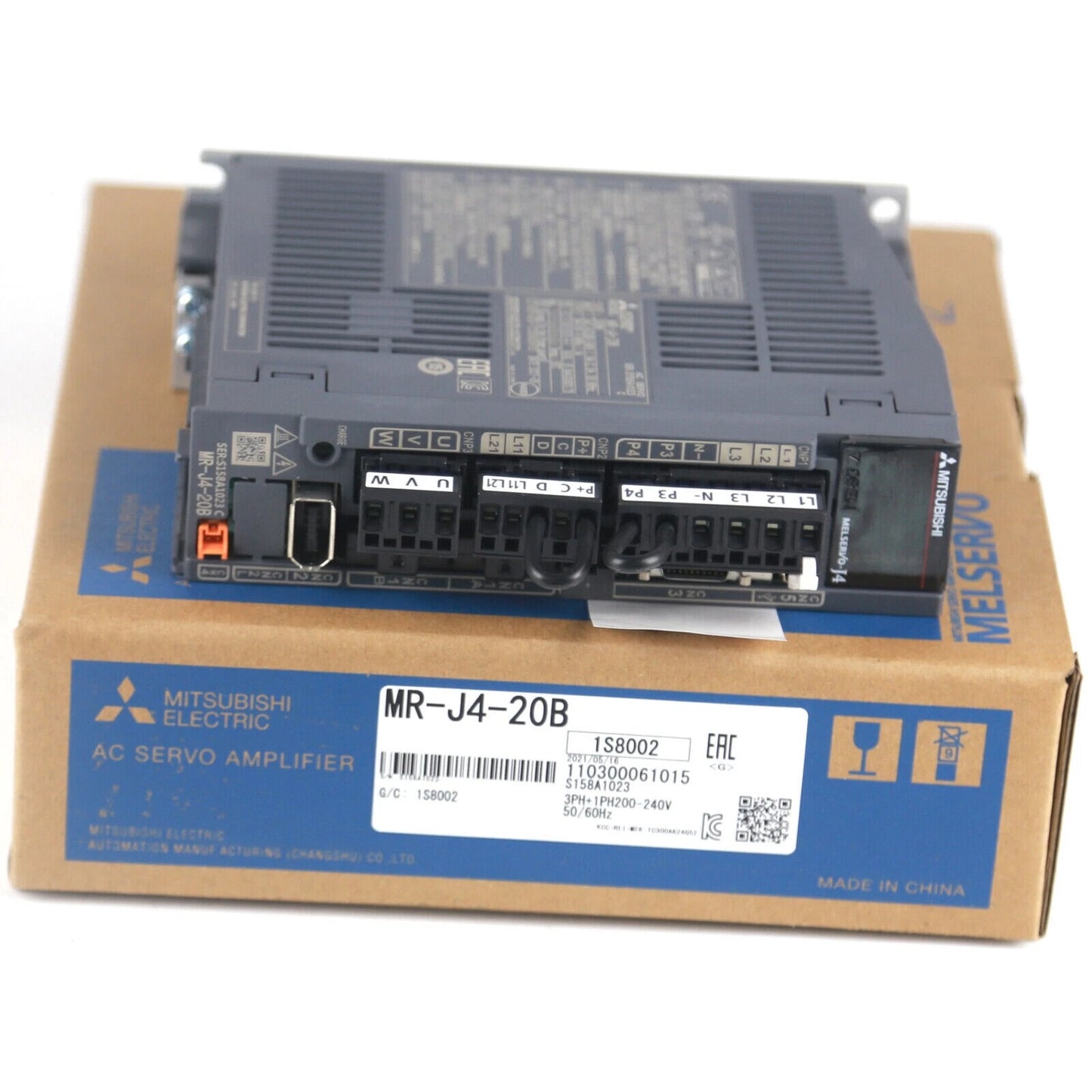 AUTHENTIC MODULE MR-J4-20B Mitsubishi CODE BEN MRJ420B Servo Drive #P