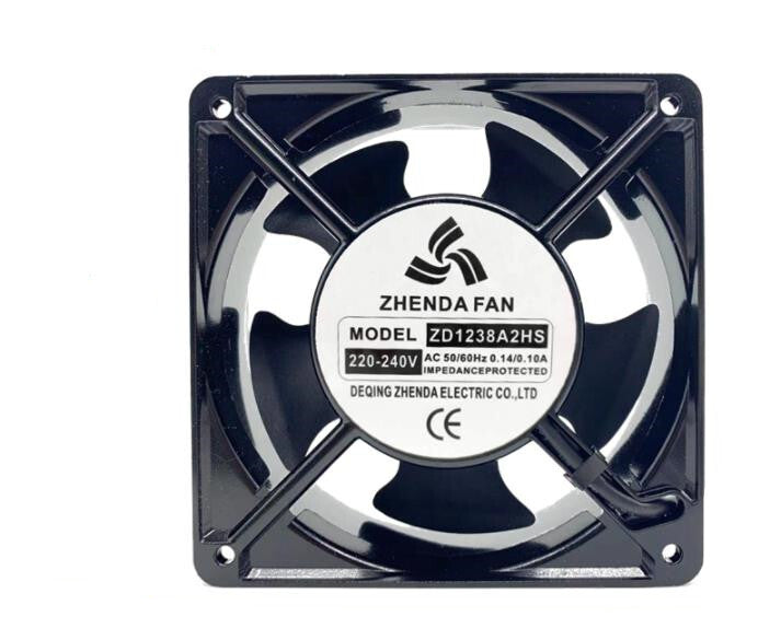 1Pc   ZHENDAFAN ZD1238A2HB ZD1238A2HS 220-240V 12CM 12038 Cabinet Cooling Fan