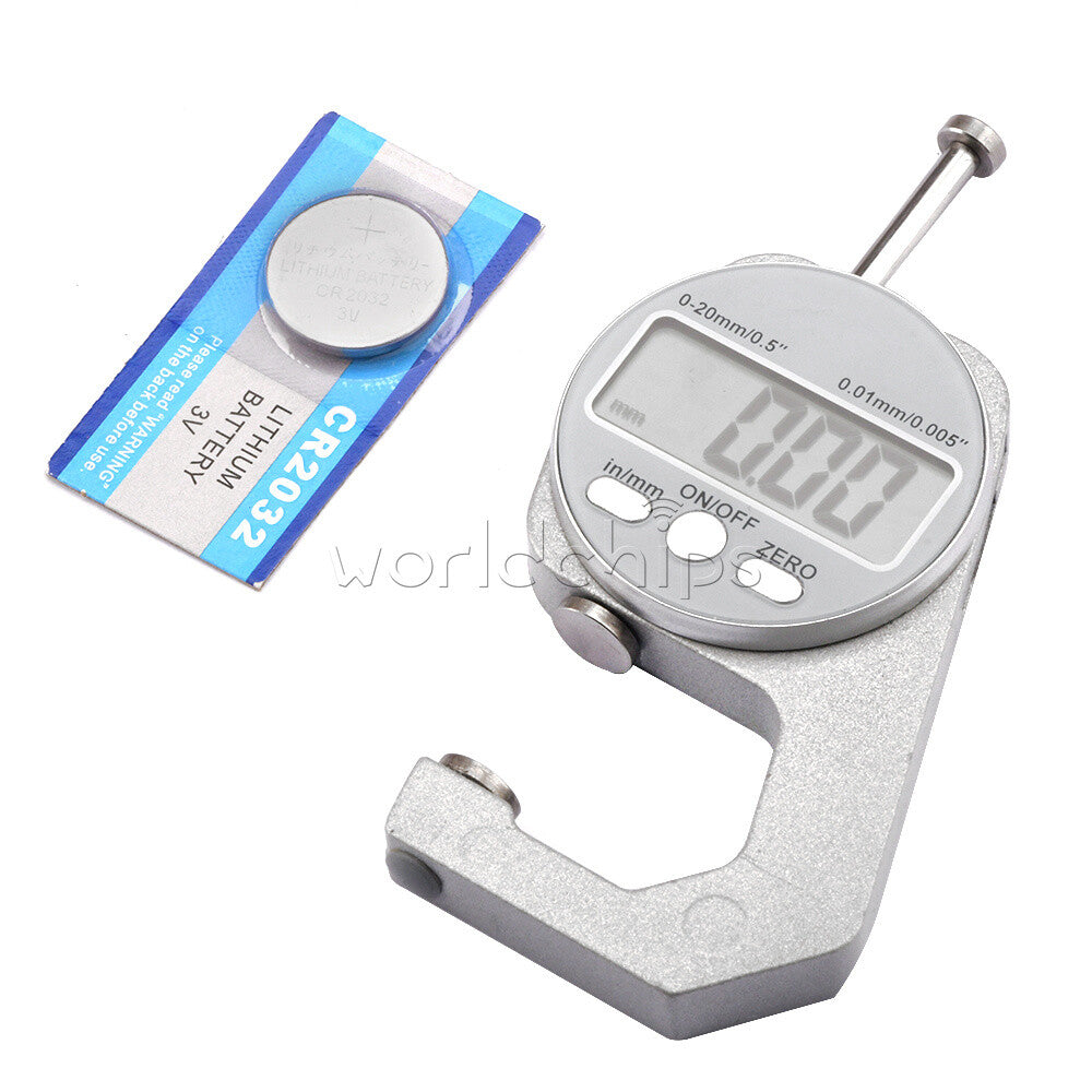 Electronic Digital LCD Micrometer Percent Thickness Measuring Tool 10mm / 20mm