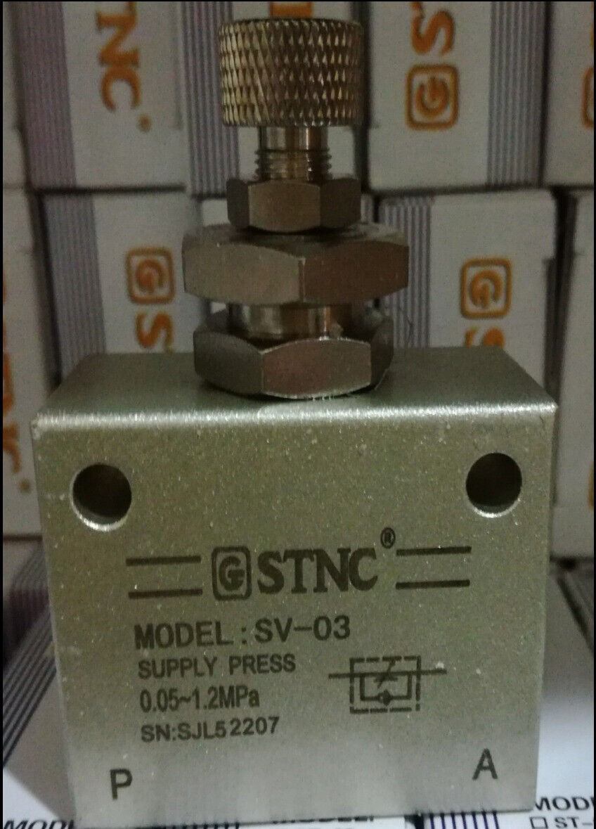 1PCS  STNC One way throttle valve SV-03