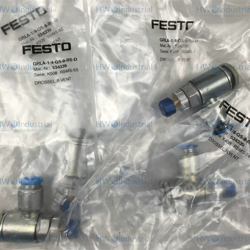 1/Piece  FESTO Throttle Valve GRLA-1/4-QS-8-RS-D 534339