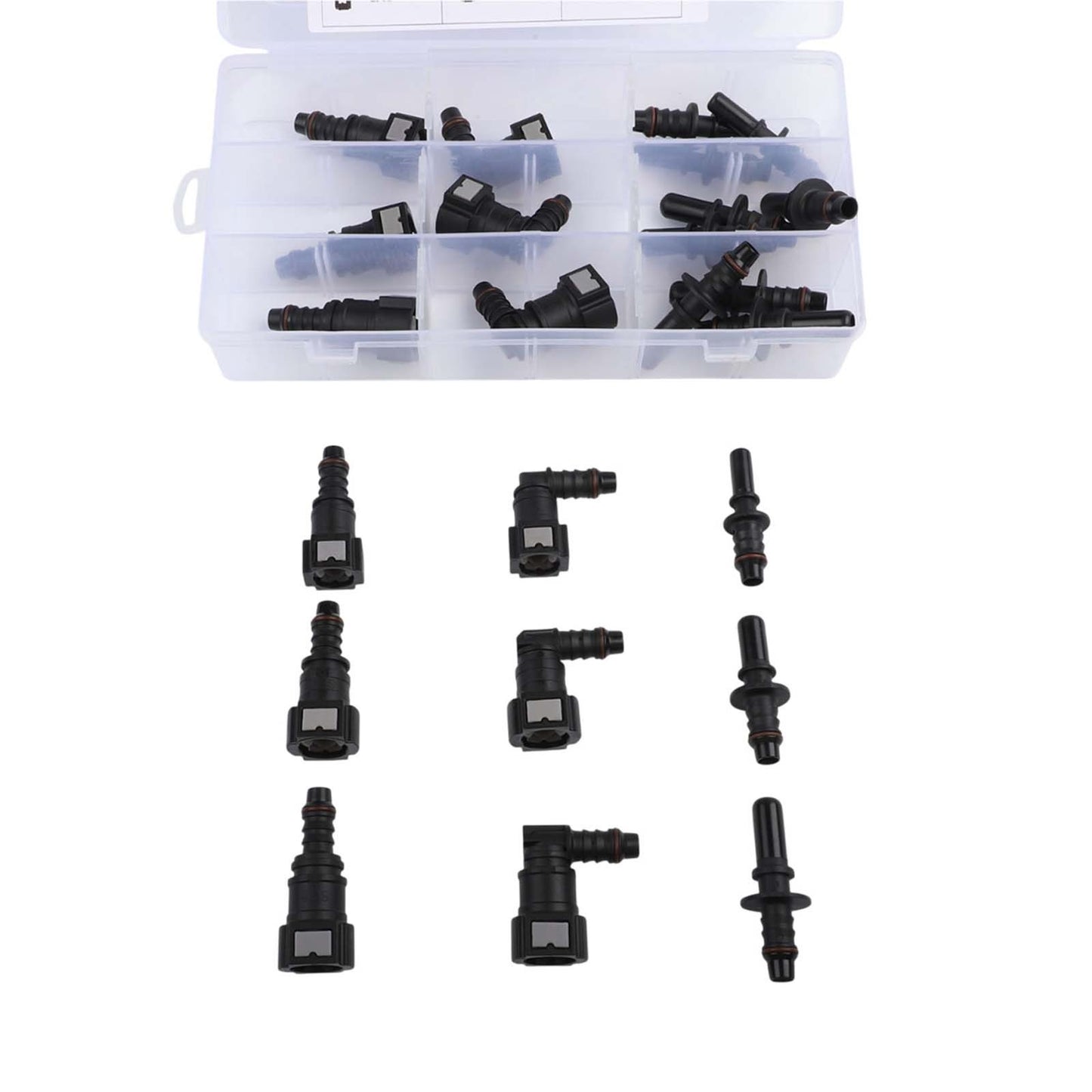 Diesel Fuel Line Quick Connector Repair Kit 24PCS Fuel Hose Snap Fit Connectors