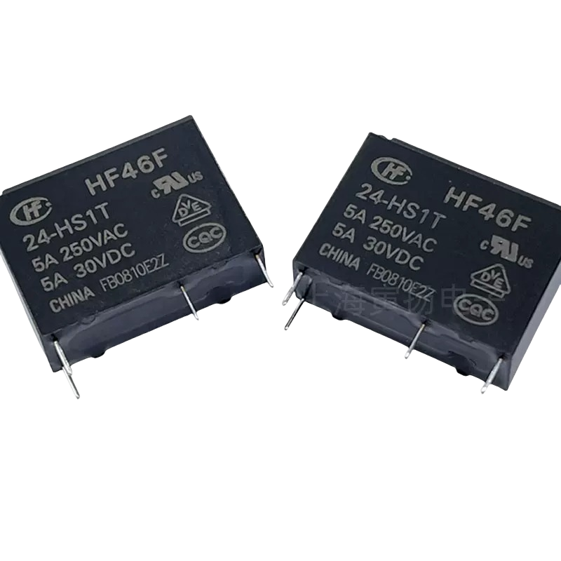 10/pieces  HF46F/5-HS1 HF46F/12-HS1 HF46F/24-HS1 HF46F/24-HS1T HF Relay