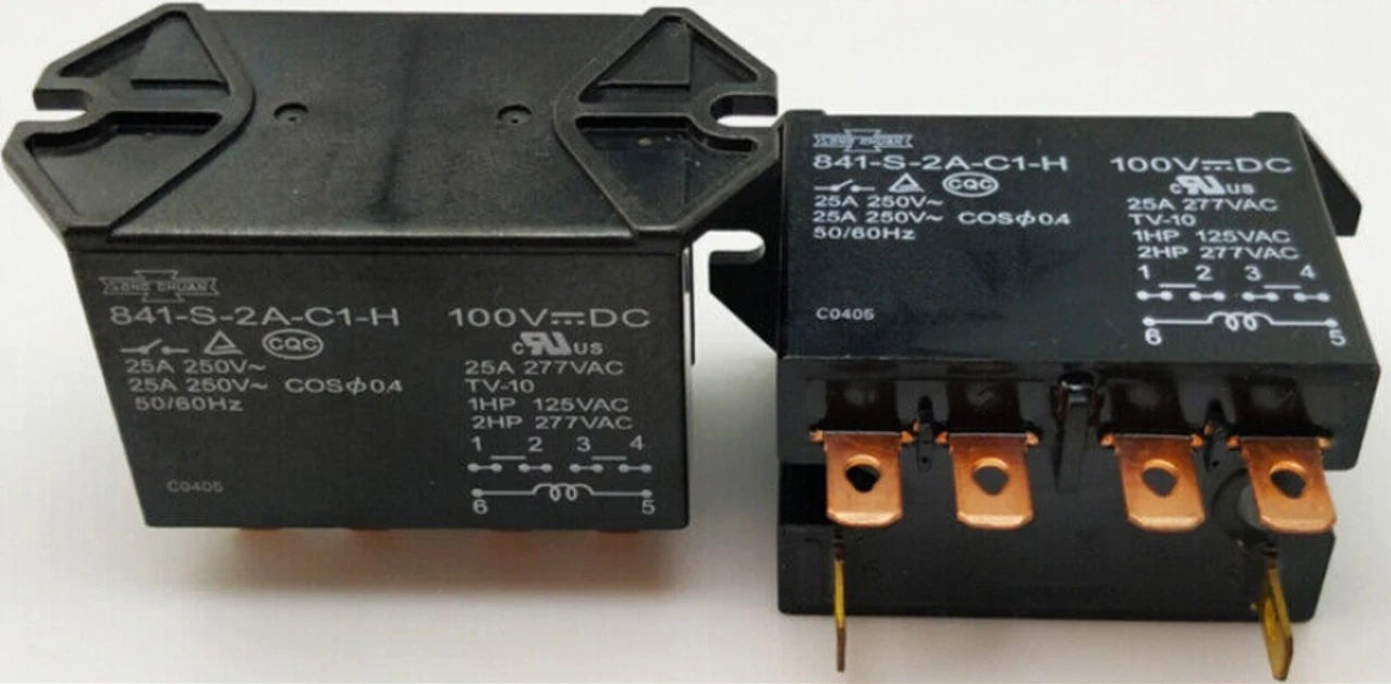 2PCS Electromagnetic Relay 6Pins 841-S-2A-C1-H 100VDC