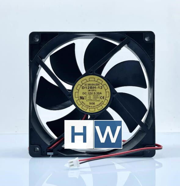 1PC YaLn FAN D12BH-12 2-wire DC12V 12CM 12025 cooling fan