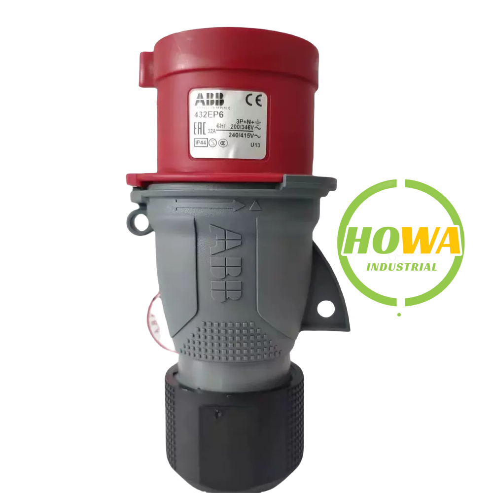1/piece  ABB Industrial 432EP6 5-core 32A 346-415V IP44 Ation Plug Socket