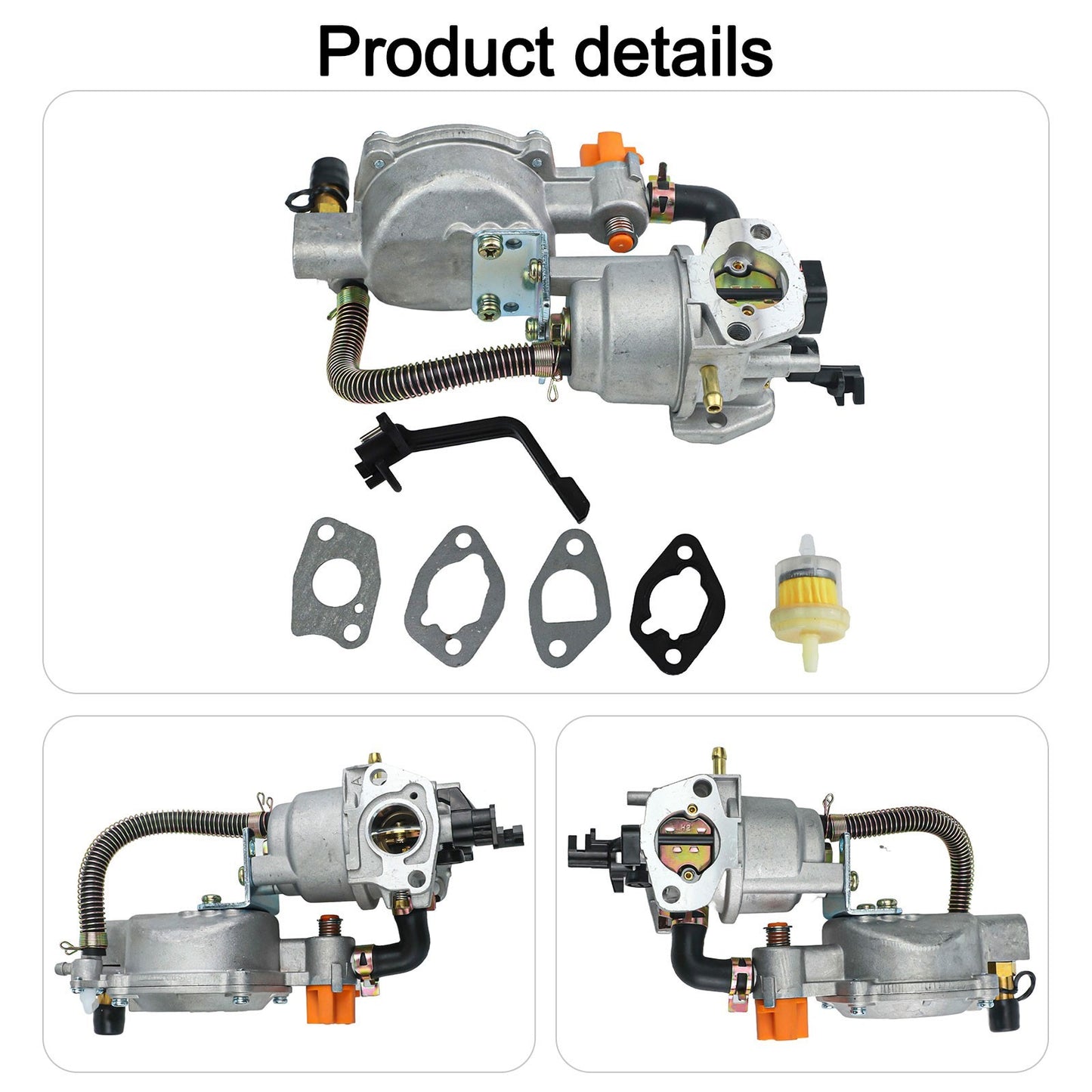 Premium Dual Fuel Conversion Kit for GX200 170F Portable Generator Natural Gas