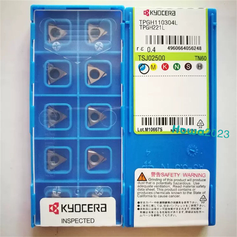 10pieces/Box Kyocera TPGH110304L TN60 TPGH221L Carbide Inserts Turning Blade