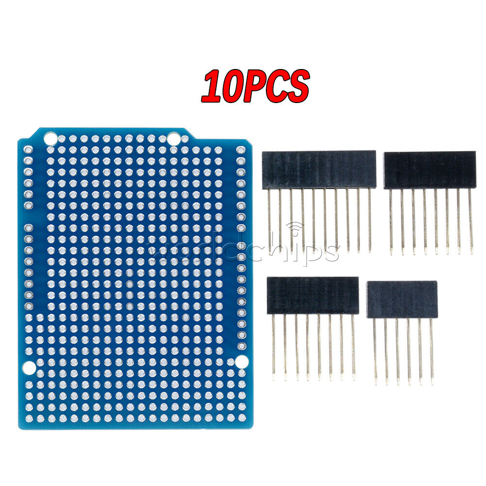 10PCS Prototype PCB for Arduino UNO R3 Shield Breadboard DIY Board 2.54mm Pitch
