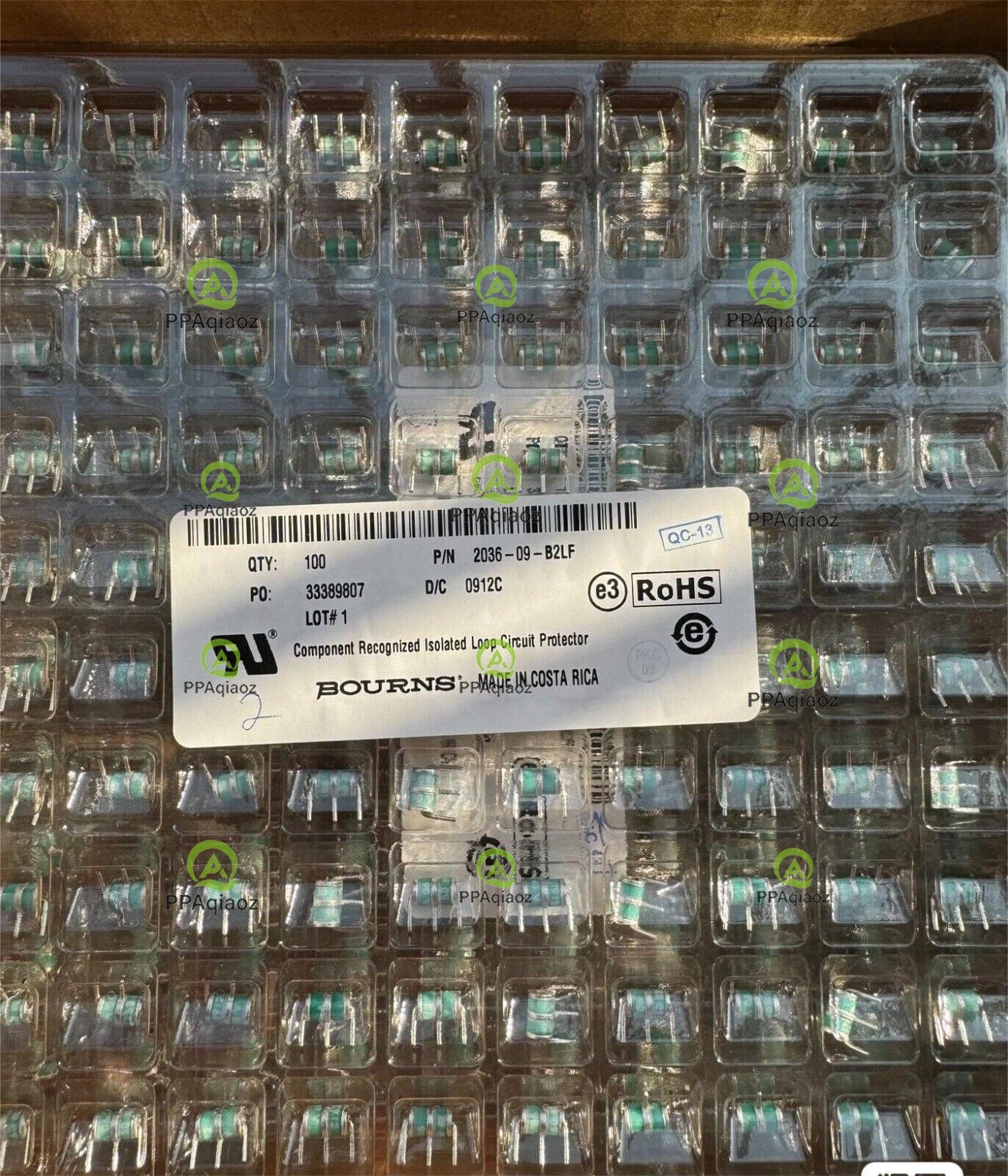 100PCS  BOURNS  2036-09-B2LF  Gas Discharge Tubes  .  .