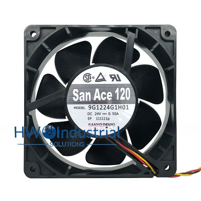 SANYO 3-wire 9G1224G1H01 24V 0.50A 12038 12CM Inverter Cooling Fan