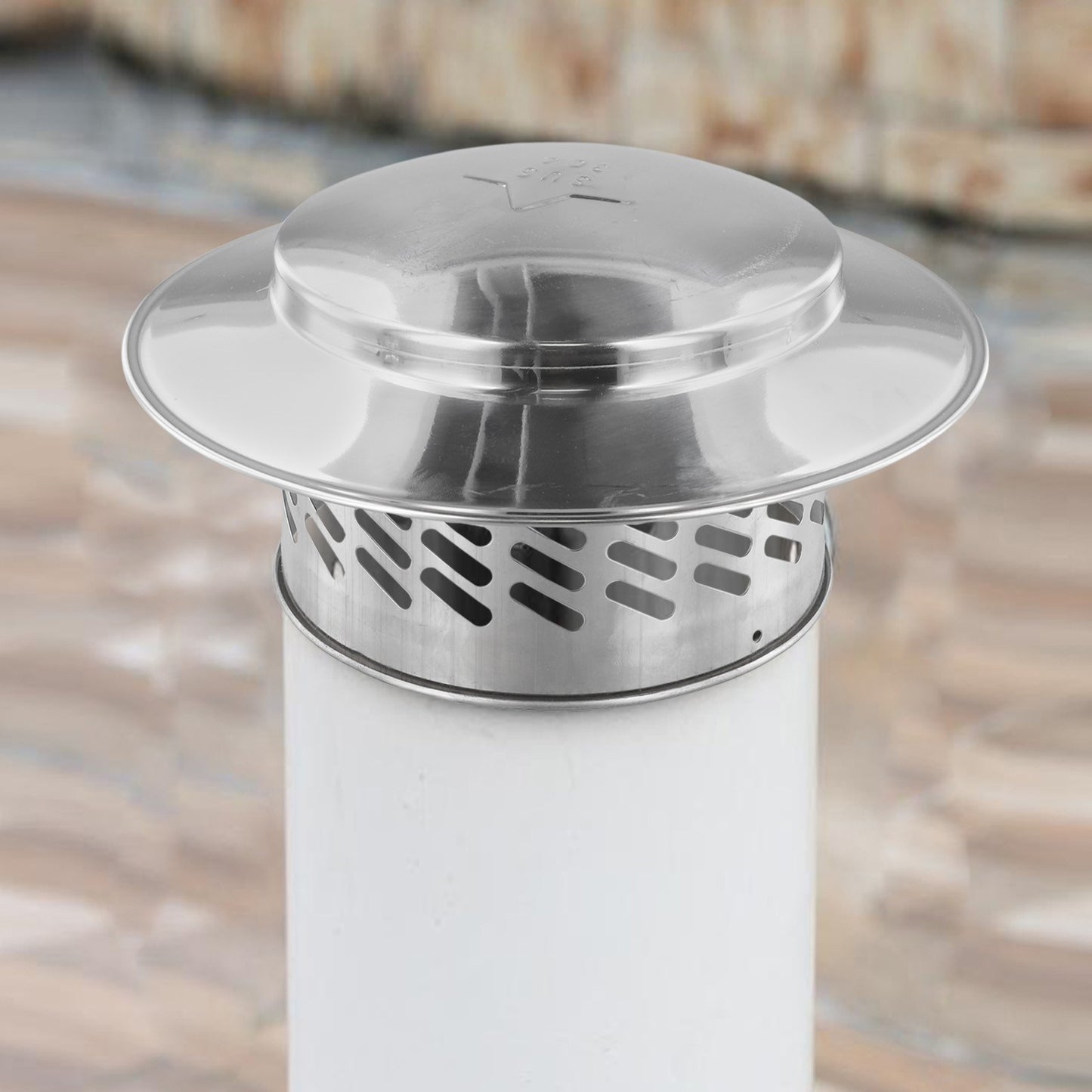 Stainless Steel Chimney Cap Suitable For Various Pipe Sizes Long Lasting