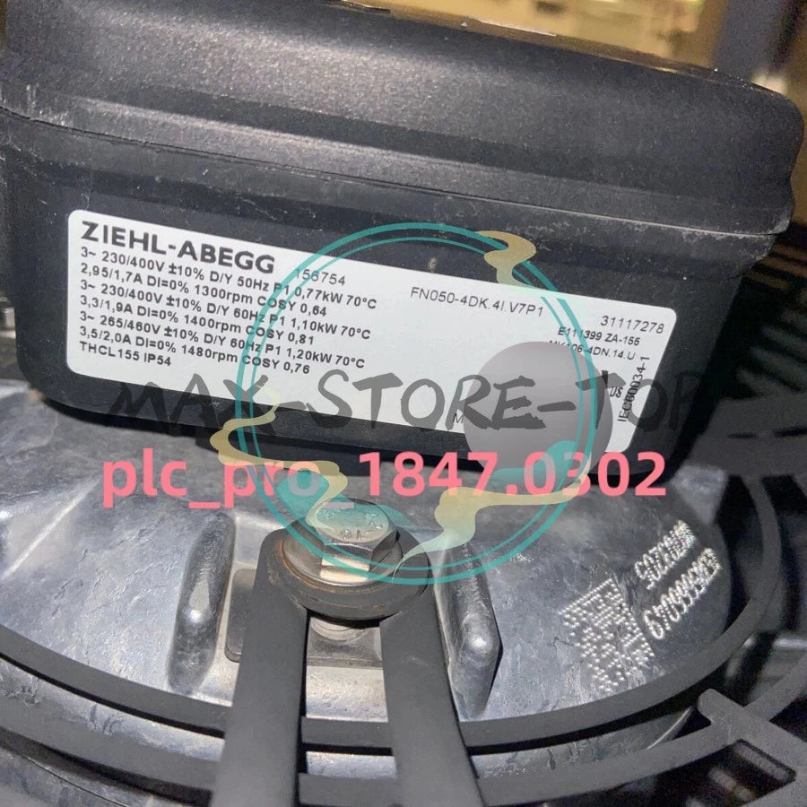 1PCS  ZIEHL-ABEGG FN050-4DK.4I.V7P1 230/400V Cooling Fan Fast delivery